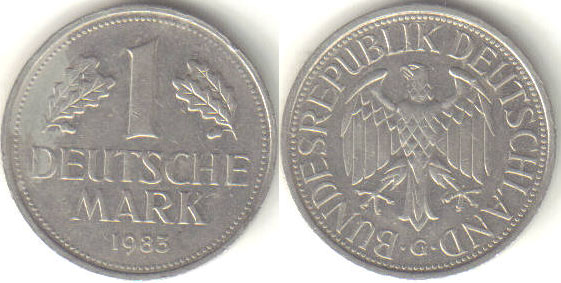 1983 G Germany 1 Mark A000539